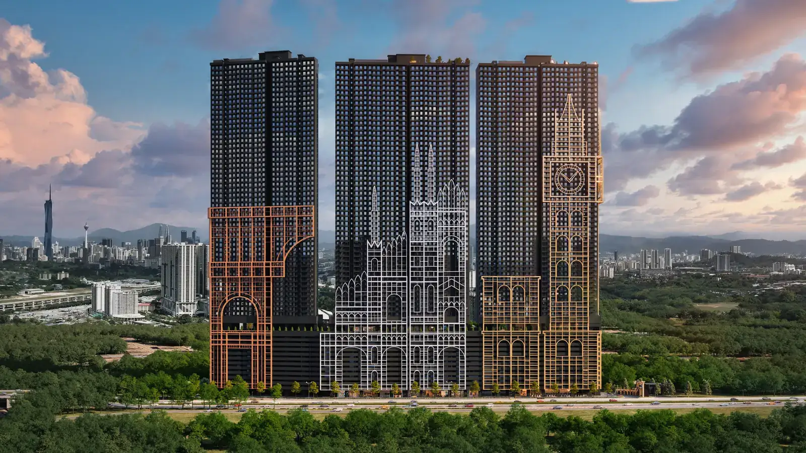 The three Arte Star towers