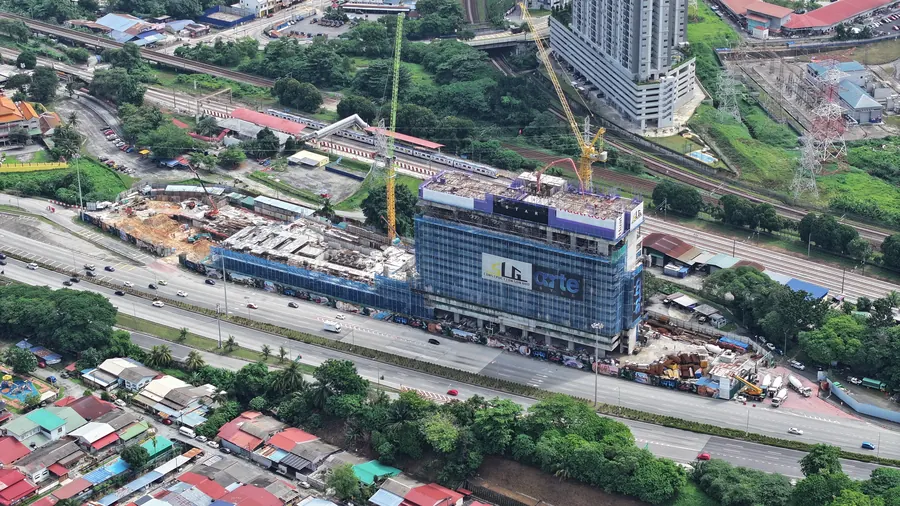 Gambar dron kami di tapak dari sisi KTM, 18 Mei 2026