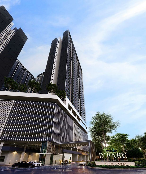 Maxim D'Parc building exterior Alam Damai