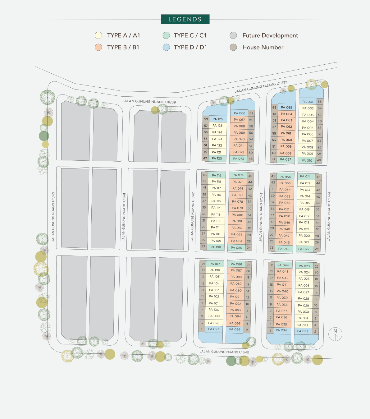 Pavonia site plan with 126 unit layout